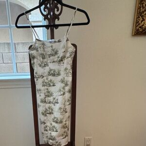 Hippie Rose Green and White Floral Dress Size XS